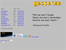 Tablet Screenshot of geopense.net